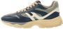 Hogan Blauw Beige Leren Sneakers Blue Heren - Thumbnail 3