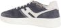Hogan Blauw Wit Suède Sneakers met Veters - Thumbnail 2
