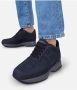 Hogan Blauwe Suède Sneakers met Zichtbare Stiksels Black Heren - Thumbnail 3