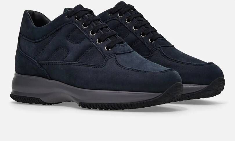 Hogan Blauwe Interactive Sneakers Blauw Heren