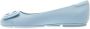 Hogan Blauwe Leren Ballerina Schoenen Blue Dames - Thumbnail 3