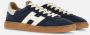 Hogan Blauwe Leren Coole Sneakers Blue Dames - Thumbnail 2