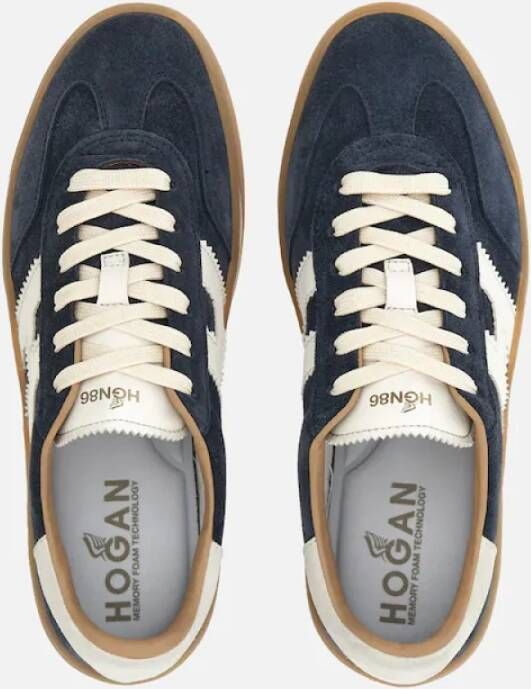 Hogan Blauwe Platte Schoenen Blue Heren