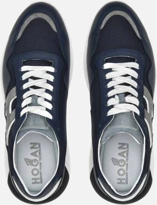 Hogan Blauwe Platte Schoenen Blue Heren