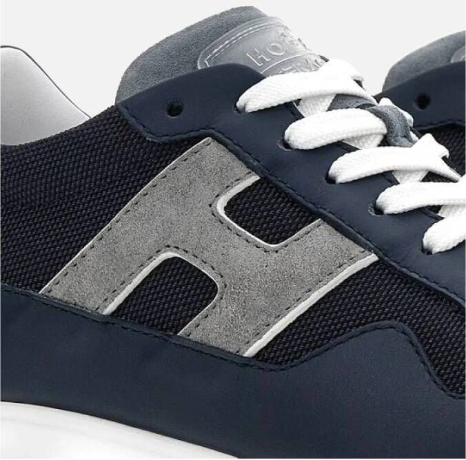 Hogan Blauwe Platte Schoenen Blue Heren