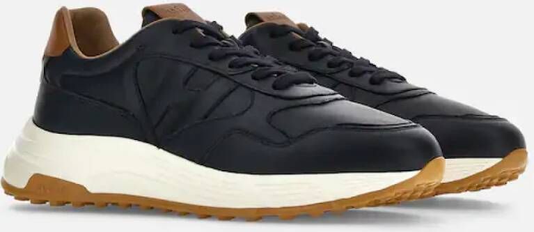 Hogan Blauwe Platte Schoenen Blue Heren