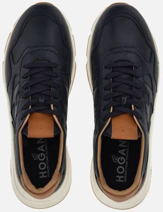 Hogan Blauwe Platte Schoenen Blue Heren