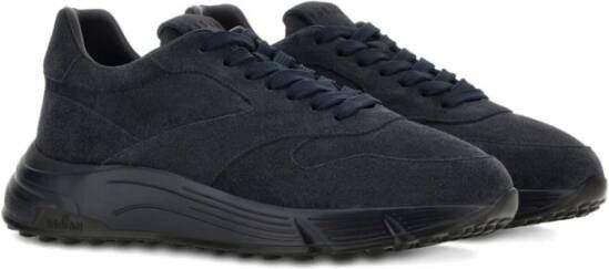 Hogan Blauwe platte schoenen voor vrouwen