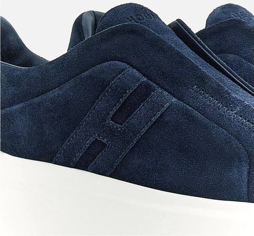 Hogan Blauwe Slip-On Sneakers met Memory Foam Binnenzool Blauw Heren