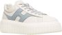 Hogan Blauwe Sneakers met Plateauzool White Dames - Thumbnail 2
