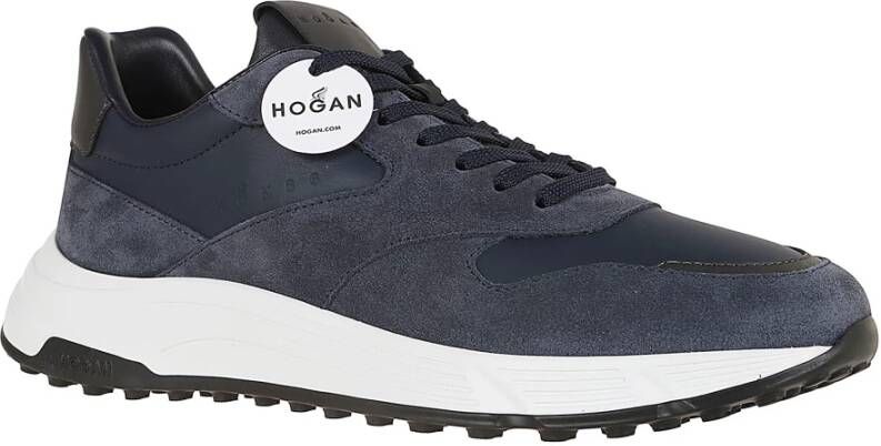 Hogan Blauwe Sneakers voor Mannen Aw24 Blue Heren