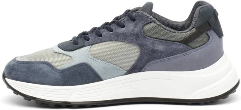 Hogan Blauwe Suède Hyperlight Sneakers met Memory Foam Zool Blue Heren