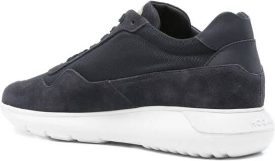 Hogan Blauwe Suède Nylon Sneakers