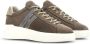 Hogan Blauwe Suède Sneakers met Grijze H-Detail Brown Heren - Thumbnail 5