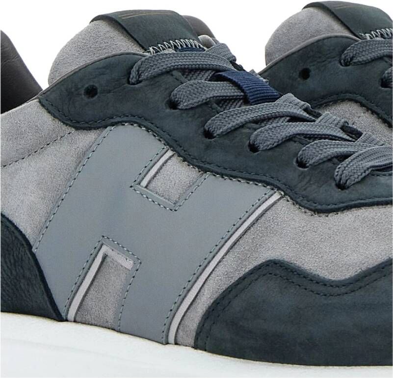 Hogan Blauwe suède sneakers met memory foam