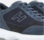 Hogan Blauwe Suède Sneakers met Textuur Inzetstukken Blue Heren - Thumbnail 7