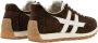 Hogan Blauwe suède sneakers met witte leren inzetstukken - Thumbnail 2