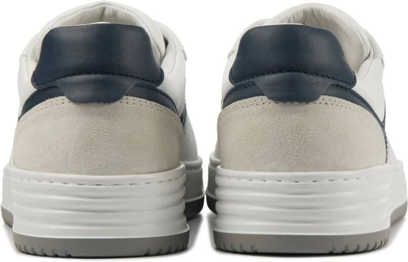 Hogan Blauwe Suède Sneakers White Heren