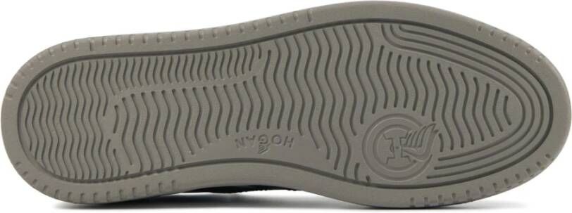 Hogan Blauwe Suède Sneakers White Heren
