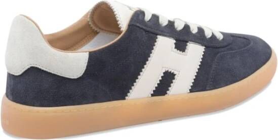 Hogan Blauwe Suède Veterschoenen
