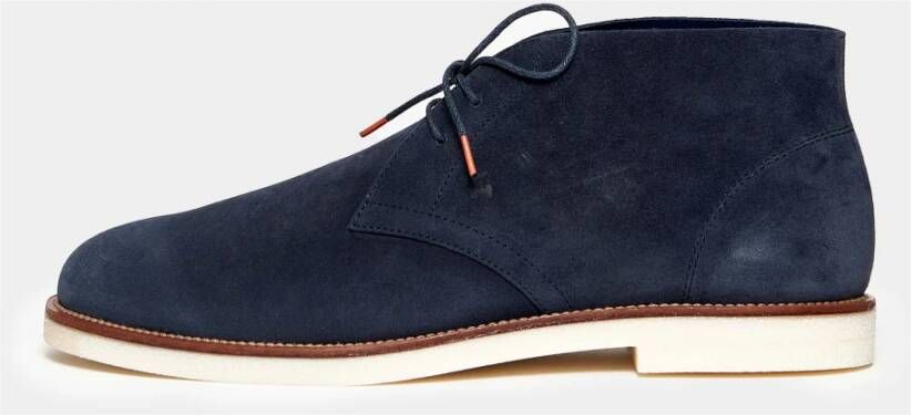Hogan Blauwe Suède Veterschoenen