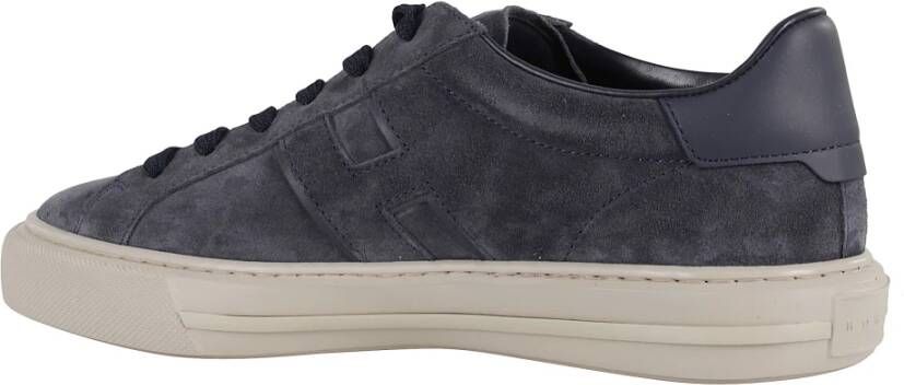 Hogan Blauwe Suède Veterschoenen