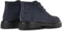 Hogan Blauwe Veterschoenen met Platte Zool - Thumbnail 2