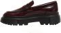 Hogan Bordeaux Leren Loafer Mocassin - Thumbnail 2