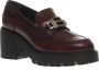 Hogan Bordeaux Leren Loafers Aw23 Brown Dames - Thumbnail 2