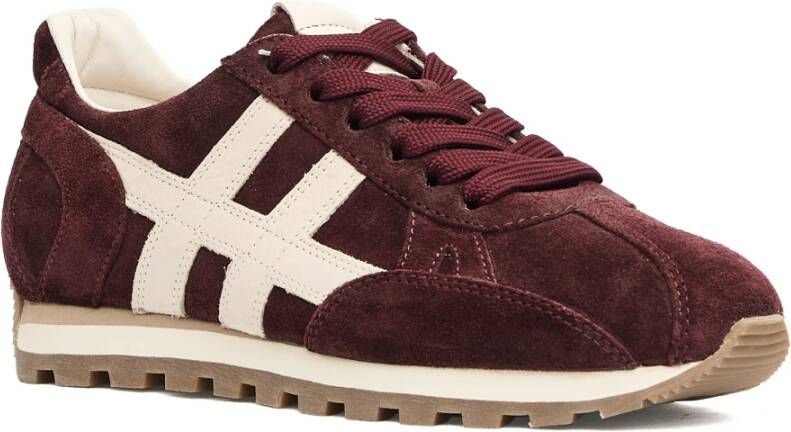 Hogan Bordeaux Sneakers voor Vrouwen