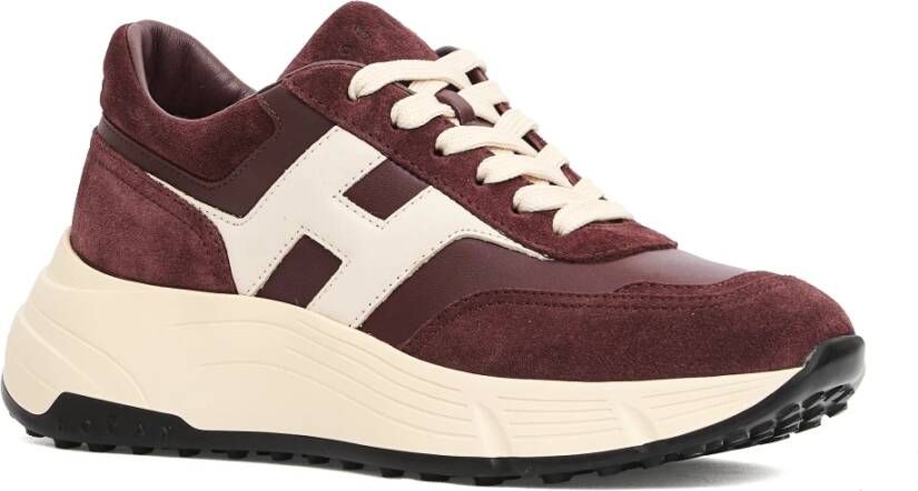 Hogan Bordeaux Sneakers voor Vrouwen