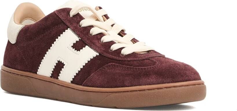 Hogan Bordeaux Sneakers voor Vrouwen