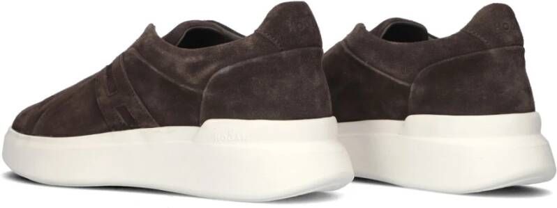 Hogan Bruin Suède Lage Sneakers Brown Heren