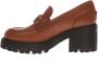 Hogan Bruine leren loafers Marrone Aw23 - Thumbnail 2