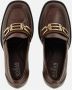 Hogan Bruine leren mocassin schoenen - Thumbnail 2