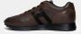 Hogan Bruine leren sneakers met logo detail - Thumbnail 2