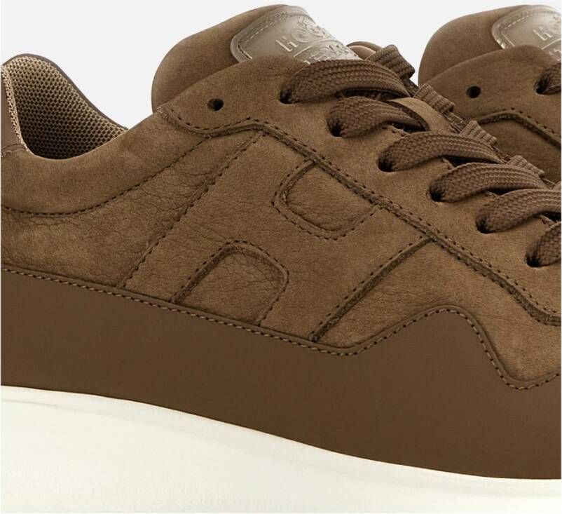 Hogan Bruine platte schoenen voor vrouwen