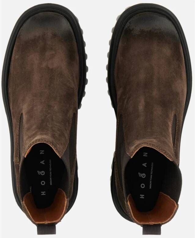Hogan Bruine platte schoenen voor vrouwen