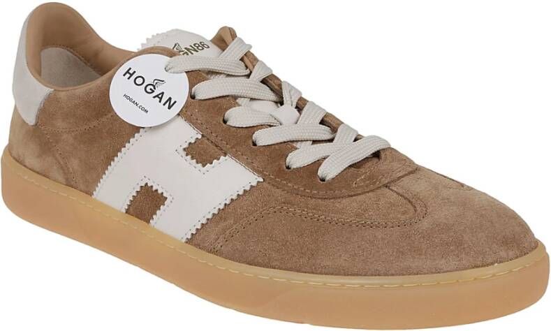 Hogan Bruine Sneakers Aw22 Brown Heren