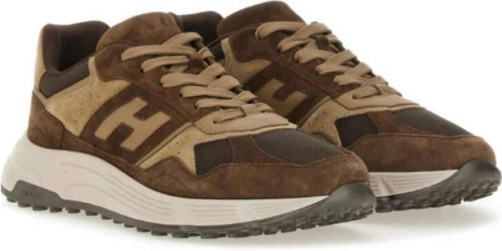 Hogan Bruine Sneakers Hyperlight Stijlvolle Schoenen