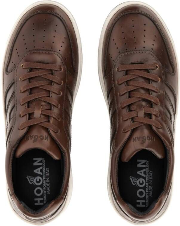 Hogan Bruine Sneakers voor Heren Brown Heren