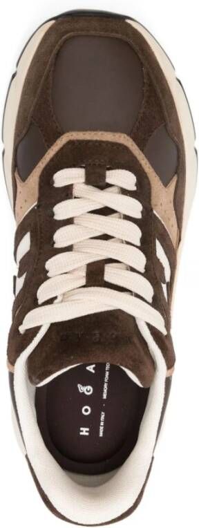 Hogan Bruine Sneakers voor Vrouwen