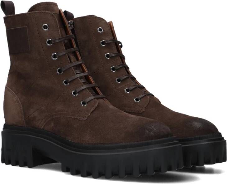 HOGAN Enkelboots Dames H700 Tronchetto Maat: 39 5 Materiaal: Suède Kleur: Bruin