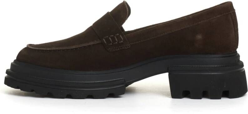 Hogan Bruine Suède Loafers
