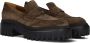 HOGAN Loafers Dames H700 Mocassino Maat: 40 Materiaal: Suède Kleur: Bruin - Thumbnail 3