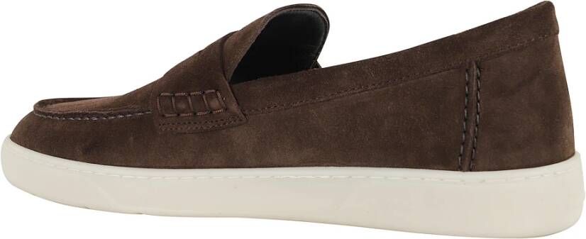 Hogan Bruine suède mocassin met memory foam