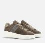 Hogan Blauwe Suède Sneakers met Grijze H-Detail Brown Heren - Thumbnail 2