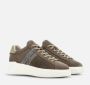 Hogan Blauwe Suède Sneakers met Grijze H-Detail Brown Heren - Thumbnail 2