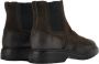 Hogan Ebano Chelsea Boots met Wingtip en Elastische Inzetstukken Brown Heren - Thumbnail 6