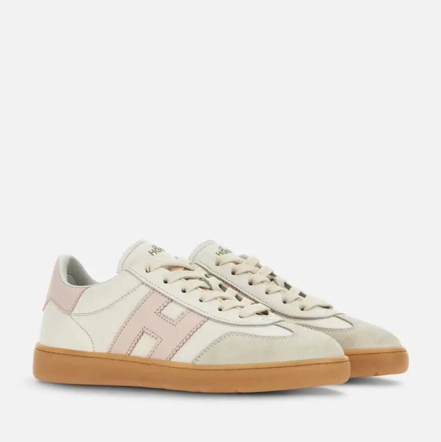 Hogan Cool Sneakers Ivory Leer Suède Multicolor Dames